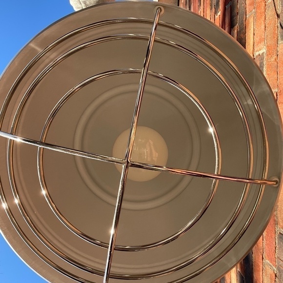 Loft Pendant Light in Brushed Aluminum with White Interior - Picture 4 of 8